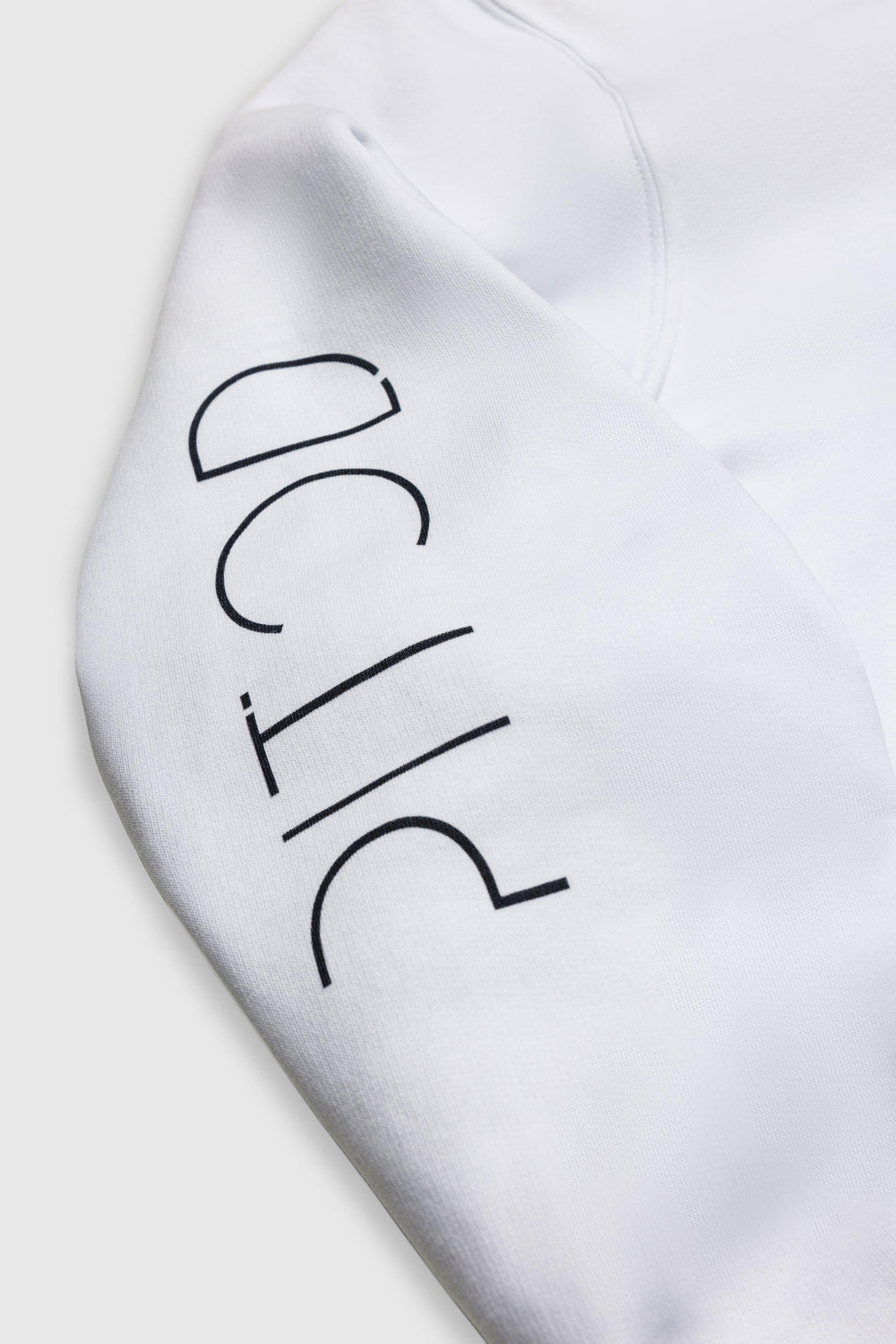 White Pitod Sleeve Hoodie