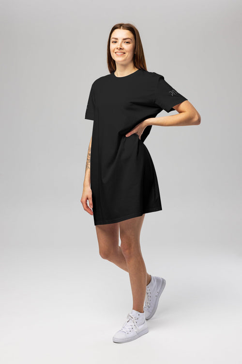 Black Logo T-Shirt Dress