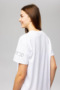 White Logo T-Shirt Dress