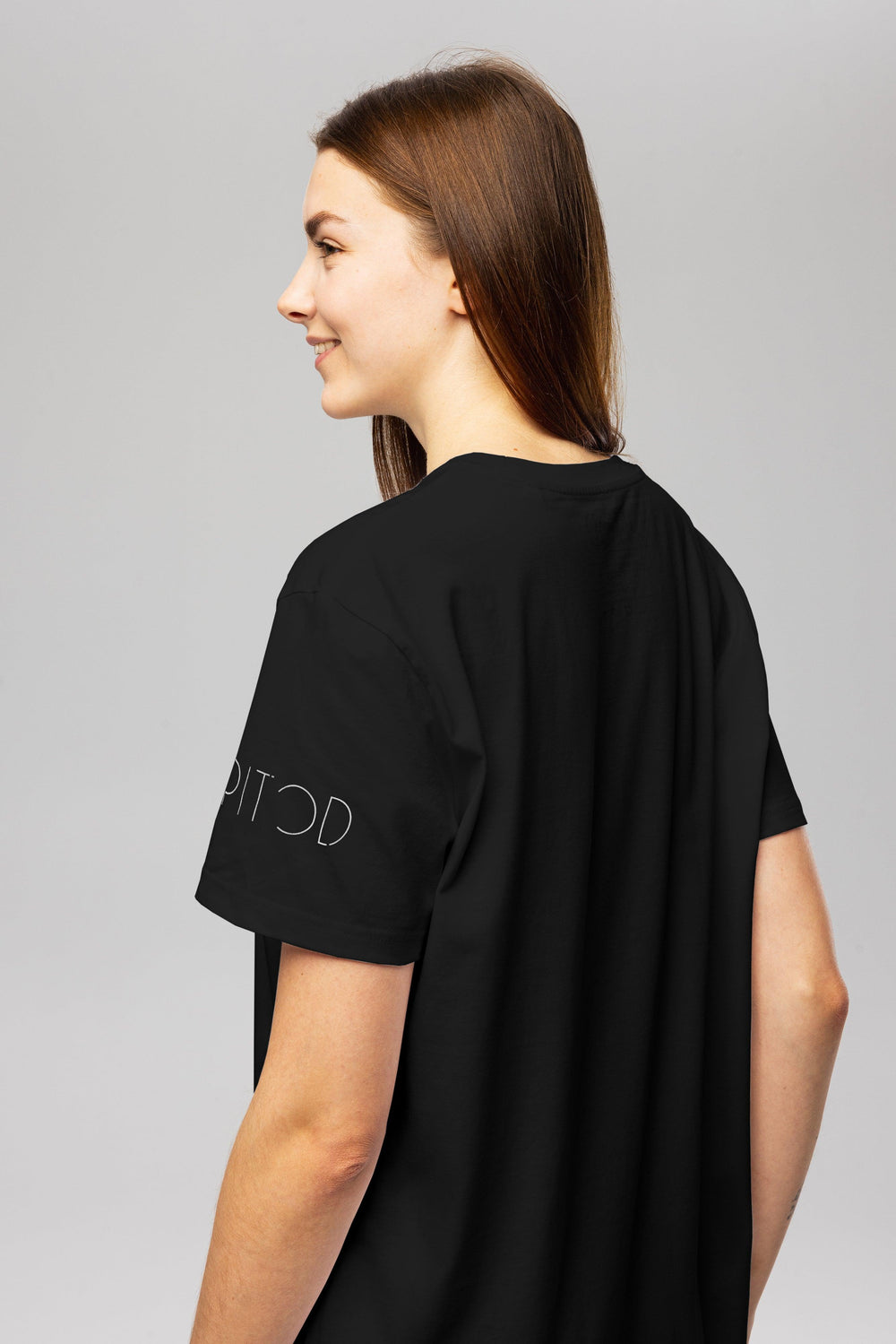 Black Logo T-Shirt Dress