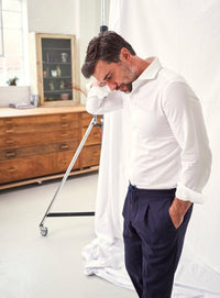 Recycled Italian White Cut-Away Shirt