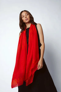 Rio Bamboo Sarong & Scarf - Red Fuchsia