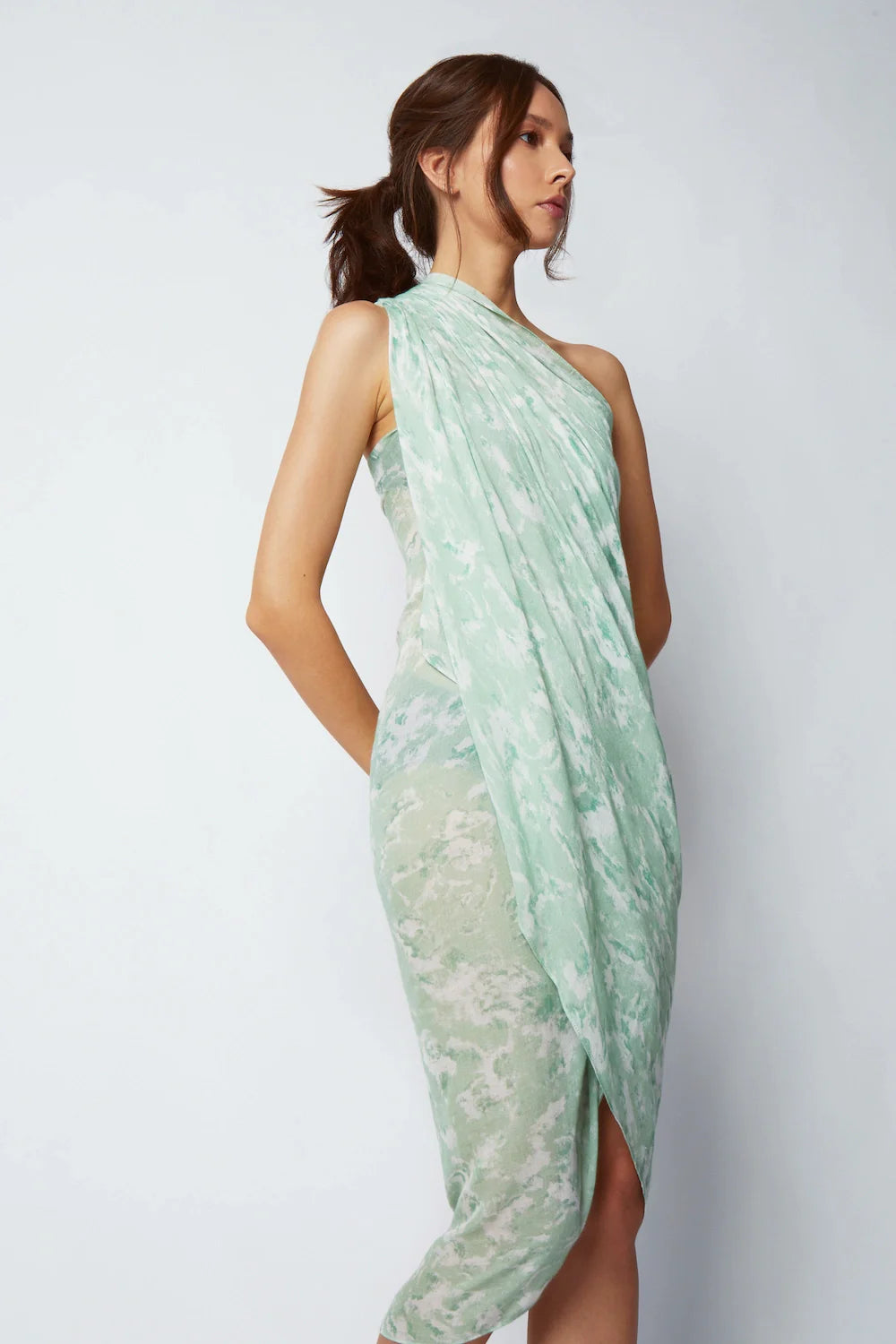 Matera Bamboo Sarong & Scarf - Mint Green