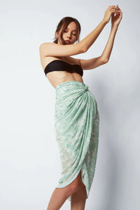 Matera Bamboo Sarong & Scarf - Mint Green