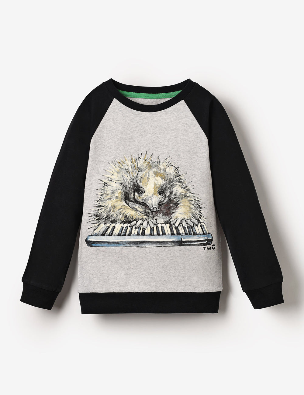 Organic LS Raglan Tee - Echidna Pianist