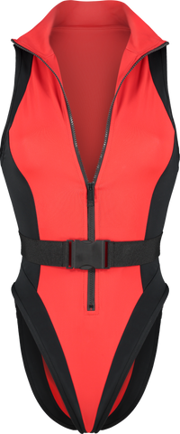 The Viper Sculpt Suit - Racer red