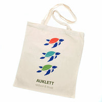 Natural Cotton Turtle Tote Bag