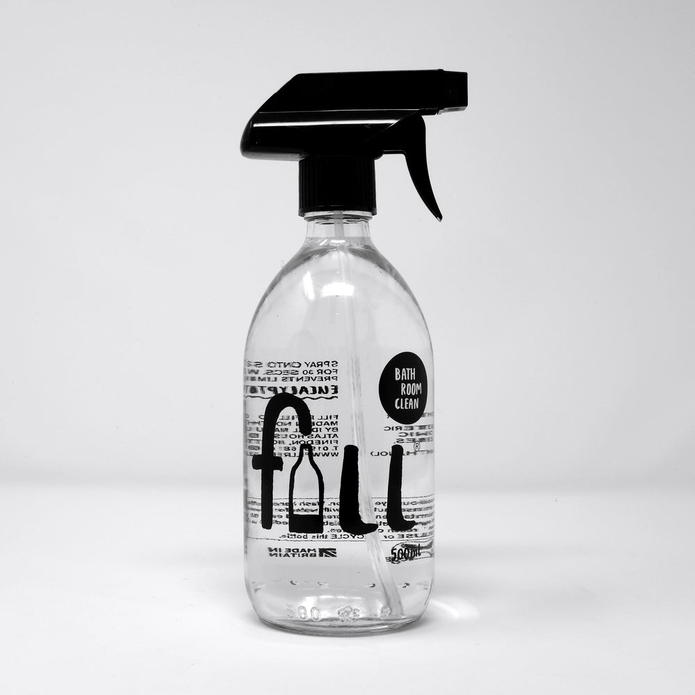 Bathroom Clean 500ml Glass Bottle + Pump - Unscented