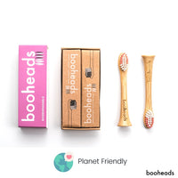 Soniboo - Bamboo Electric Toothbrush Heads Compatible with Sonicare* | Deep Clean PINK EDITION 2PK