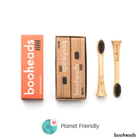 Soniboo - Charcoal Bamboo Electric Toothbrush Heads Compatible with Sonicare* | Whitening Clean 2PK