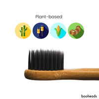 Soniboo - Charcoal Bamboo Electric Toothbrush Heads Compatible with Sonicare* | Whitening Clean 2PK