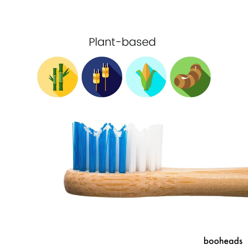 booheads - 4PK - Bamboo Electric Toothbrush Heads - Deep Clean