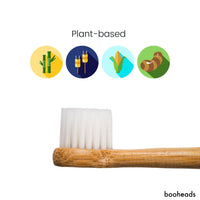 booheads - 4PK - Bamboo Electric Toothbrush Heads - MINI Edition