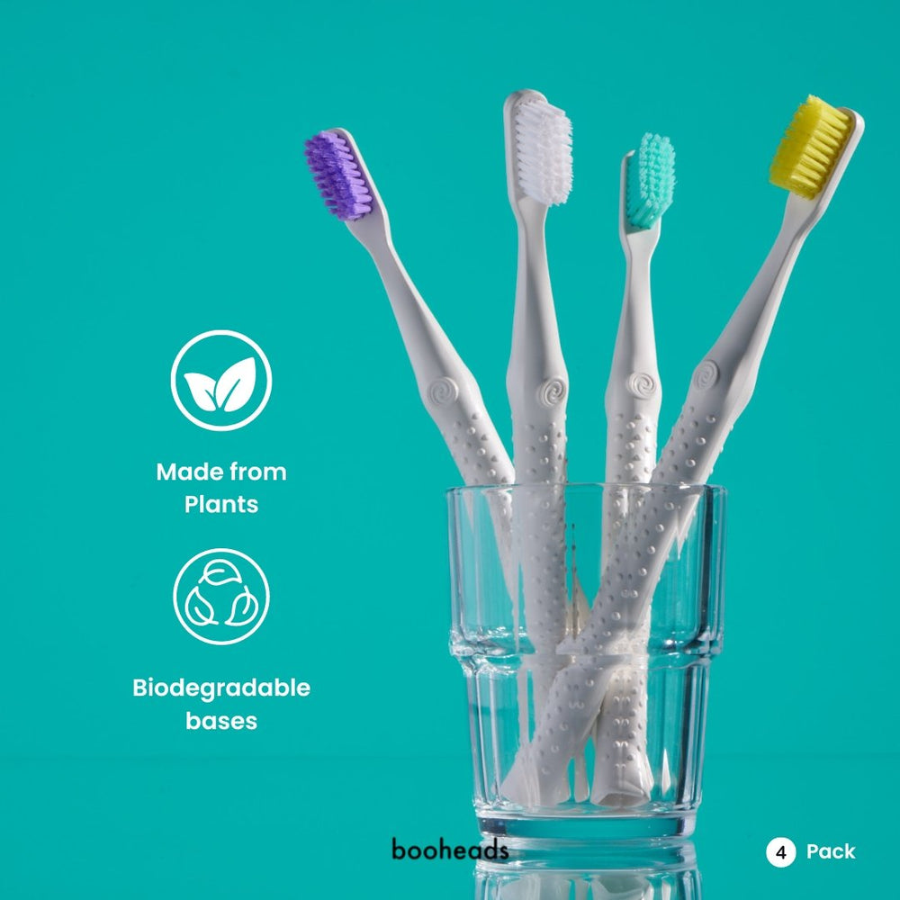 booheads - 4PK -Eco Toothbrushes