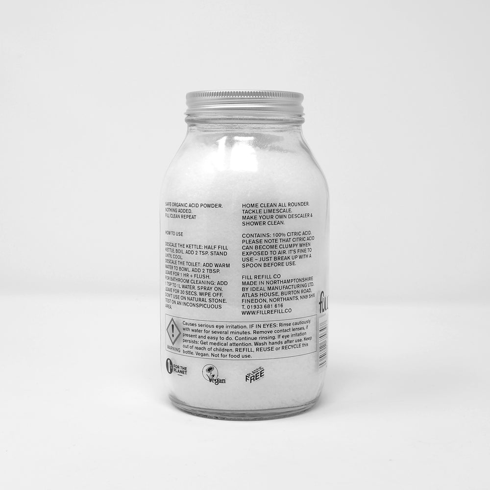 Citric Acid 500g Glass Jar