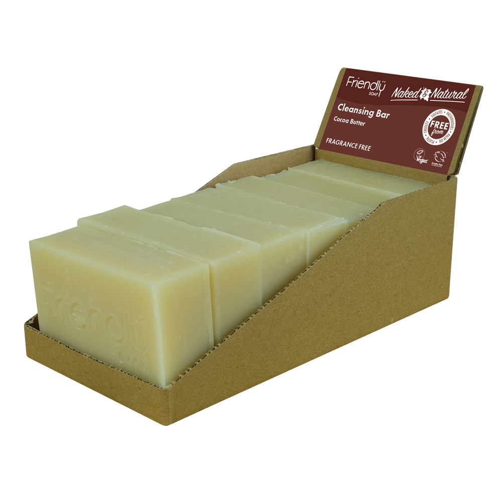 Naked & Natural - Cleansing Bar - Cocoa Butter - Fragrance-free