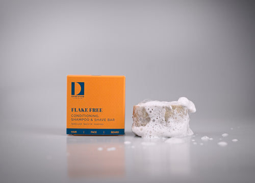 FLAKE FREE Shampoo, Conditioning, Cleanse and Shave Bar - Multi-Tasking - 100g