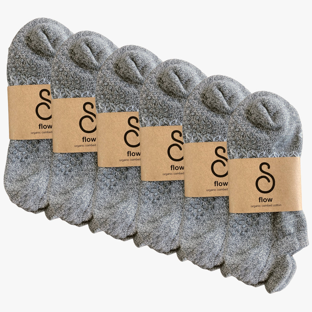 flow - organic combed cotton gripper socks