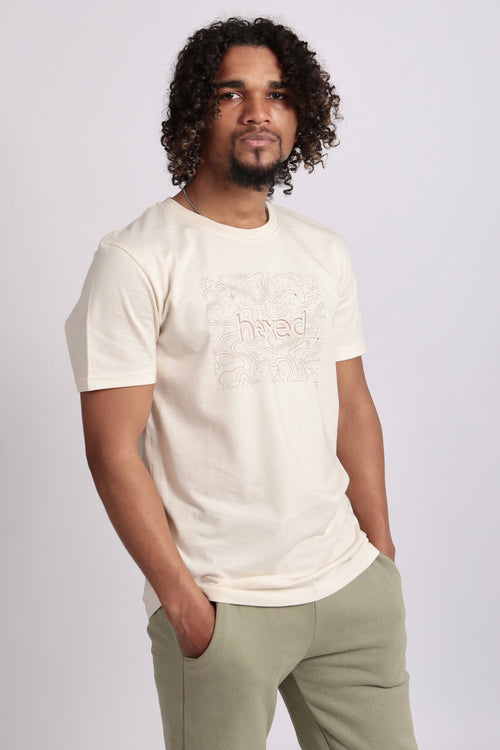 NATURAL CONTOUR MAP PRINT TEE