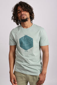 ORGANIC HEX MAP PRINT TEE