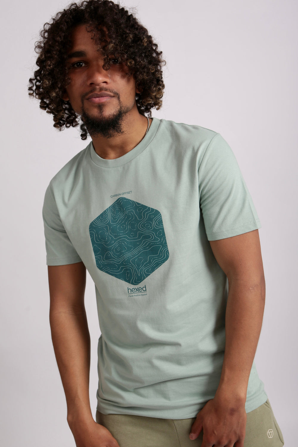 ORGANIC HEX MAP PRINT TEE