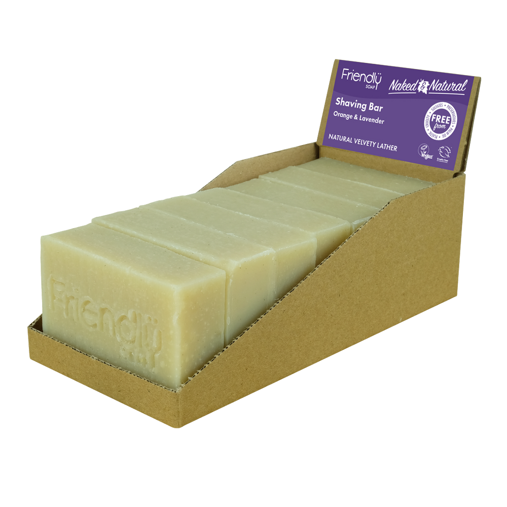 Naked & Natural Shaving Bars - Orange & Lavender