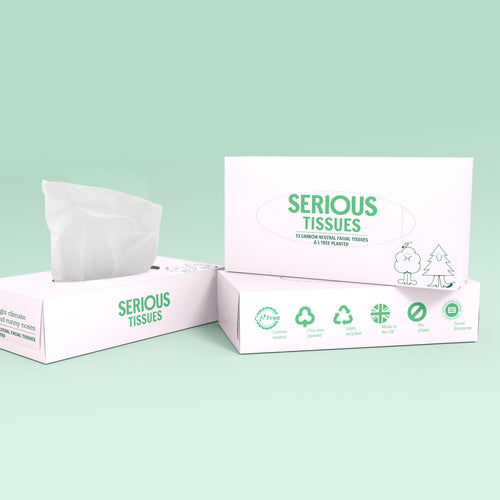 Sustainable, UK-made 3-Ply Facial Tissues