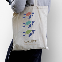 Natural Cotton Turtle Tote Bag