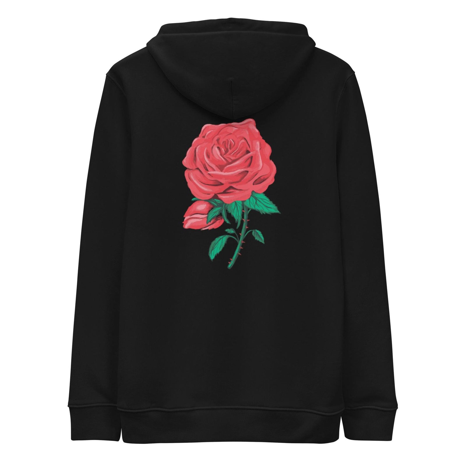 Black Flower Hoodie