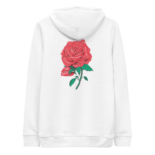 White Flower Hoodie